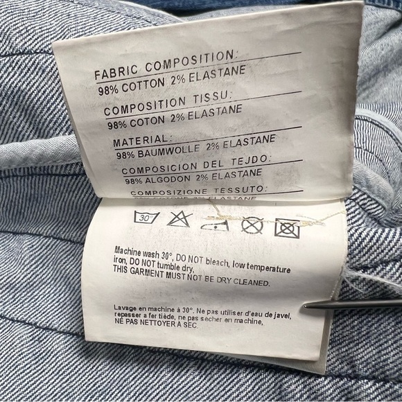 BELSTAFF Denim Moto Women’s Fitted Edgy Jean Jacket Y2K Denim XS-S - Picture 14 of 15